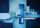 Blue City No.1 - Klaus DÃ¶rfler - Acryl auf Leinwand - Abstrakt - Expressionismus