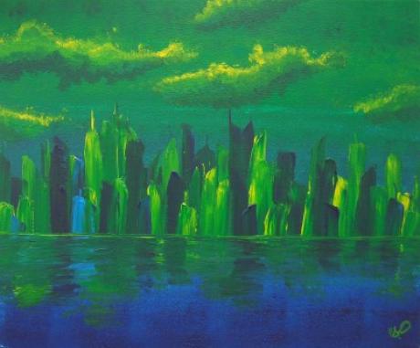 Green Skyline - Sabrina Pleiner - Array auf Array - Array - 