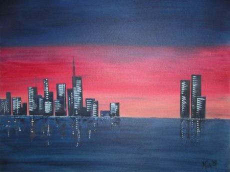 Skyline bei Nacht - Ursula Koch -  auf  - Array - 