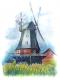 WindmÃ¼hle - Wolfgang Archibald Nagl - Aquarell auf Papier - Sonstiges - 