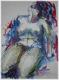 Blue Woman (2003) Brigitte Hintner -  Brischit - Acryl auf Leinwand - Sonstiges - 