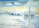 Winteridylle (2006) - Agnes Vonhoegen - Aquarell auf Papier - Sonstiges - 