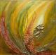 Blatt im Wind - Dagmar Rasper -  auf Leinwand - Abstrakt-Herbst - 