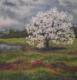 Die Ruhe vor dem Sturm - Valerie Bartolomae - Acryl auf Leinwand - Wiese - 