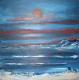 EndlosWeit - Connie Albers - Acryl auf  - Abstrakt-KÃ¼ste-Himmel-Wasser-Wolken-Abend - 