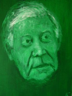 Helmut Schmidt - Portraitstudie in Grün - Ulrich Bäumer - Array auf Array - Array - Array Helmut Schmidt - Portraitstudie in Grün - Ulrich Bäumer - Array auf Array - Array - Array