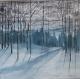 Neues Kunstwerk - Barbara Schui -  auf Leinwand - Schnee-Wald - 