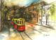 Odessa, StraÃenbahn - Julia Peters - Aquarell-Mischtechnik auf Papier - Stadtansichten - 