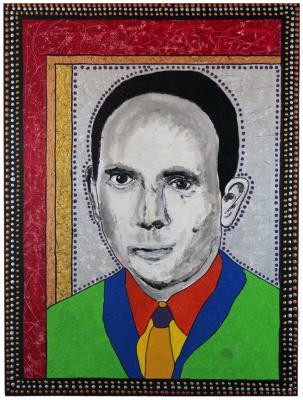 Portrait Herr J. (Acryl ond Canvas; 36x48) - Wolfgang Bretschneider - Array auf Array - Array - 