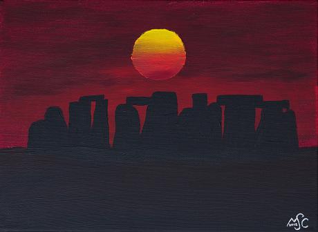 Sonnenuntergang ueber Stonehenge - Michael Schirdewahn - Array auf Array -  - 