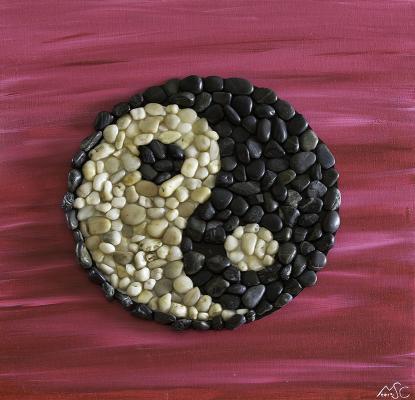 Yin-Yang aus Stein - Michael Schirdewahn - Array auf Array -  - 