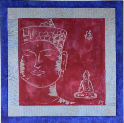 Buddha mit gem Rahmen - Maritta Sorg - Array auf Array - Array - Array