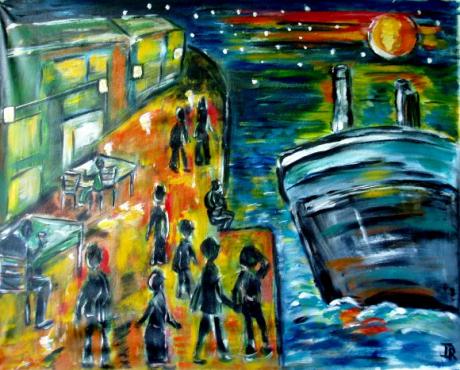 ---Abends am Hafen - Dagmar Richter - Array auf Array - Array - 