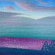 Abend violett/grÃ¼n - Arthur Wyss - Acryl auf  - Himmel-Abend - 