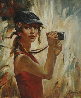 The romantic girl - Anatoliy Rozhansky -  auf  - Array - 