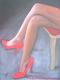 HIGH - HEELS - Monika  Pogoda - Pastell auf Papier - weiblich - Fotorealismus-GegenstÃ¤ndlich-Realismus