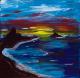 Der Himmel geht schlafen - Mario Wiltzsch - Acryl auf Leinwand - Landschaft-Himmel - 