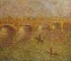 Die BrÃ¼cke - Rudolf Reitz - Ãl auf Leinwand - Landschaft - Impressionismus