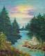 Krafttier Einhorn - Sonja Wasser - Acryl auf Leinwand - Mystik-Tiere-Wald - 