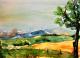 Brockenblick - Evelyn Brosche - Aquarell auf  - Landschaft - 