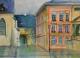 Detmold Malen imRegen - Evelyn Brosche - Aquarell auf  - Stadtansichten - 